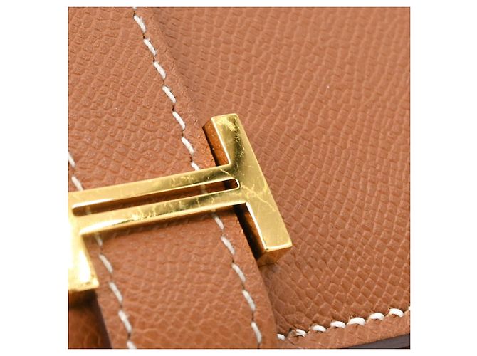 Tarjetero Mini Hermès Bearn Castaño - vista 7
