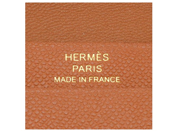 Tarjetero Mini Hermès Bearn Castaño - vista 9