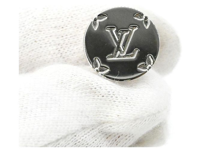 Abotoaduras Louis Vuitton em prata - vista 7