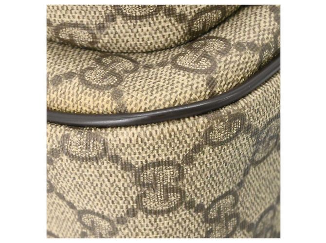 Borsa a Spalla Gucci GG Supreme Marrone Beige - vista 11