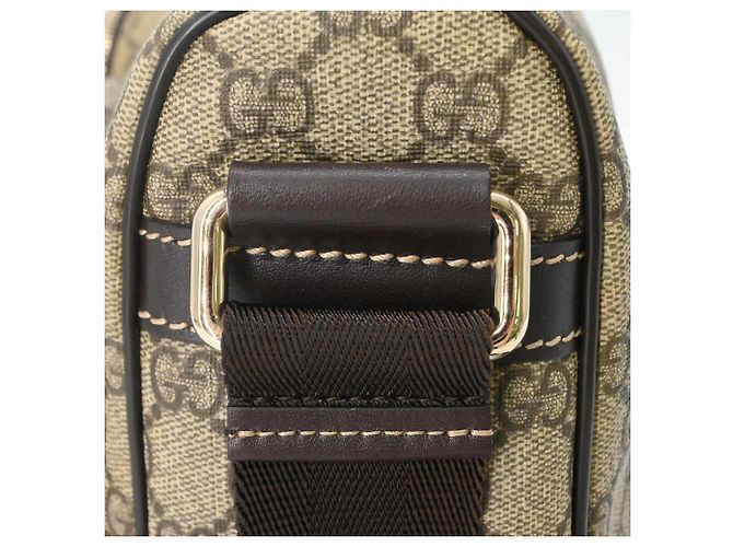 Borsa a Spalla Gucci GG Supreme Marrone Beige - vista 9