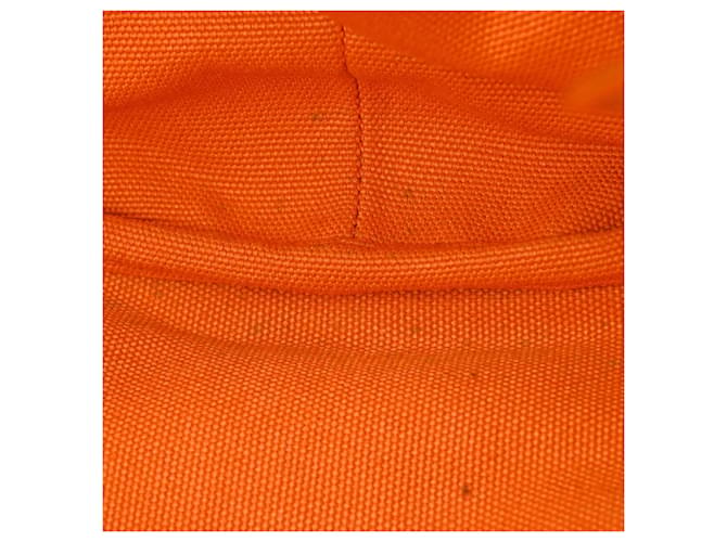 Borsa Tote Prada Canapa Arancione - vista 11