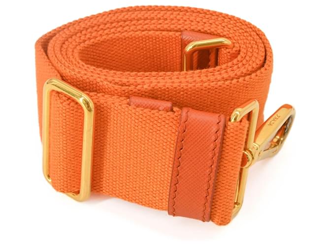Borsa Tote Prada Canapa Arancione - vista 20