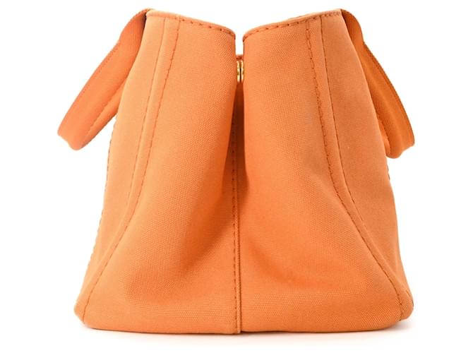 Borsa Tote Prada Canapa Arancione - vista 4