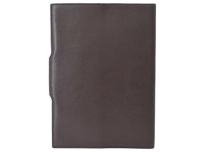 Hermès Copertina per Libri Hermes A5 Evercolor Marrone - vista 2