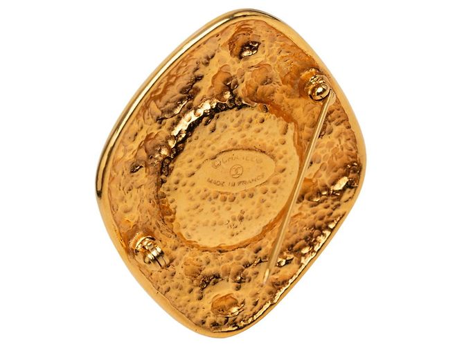 Broche Chanel chapado en oro Dorado - vista 3