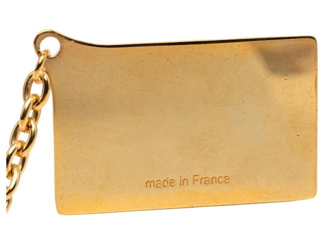 Portachiavi Louis Vuitton placcato oro D'oro - vista 4
