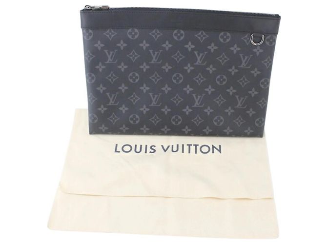 Pochette Discovery Louis Vuitton Clutch Bag Nero Monogramma - vista 9