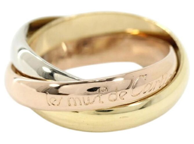 Cartier Trinity Classic MM Ring Pink Weiß Gelb - Ansicht 4