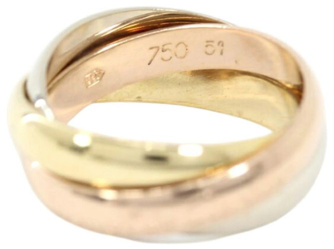 Cartier Trinity Classic MM Ring Pink Weiß Gelb - Ansicht 5