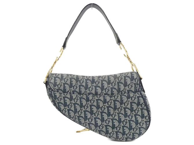 Borsa a tracolla Saddle Christian Dior Blu - vista 2