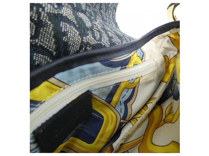 Borsa a tracolla Saddle Christian Dior Blu - vista 9