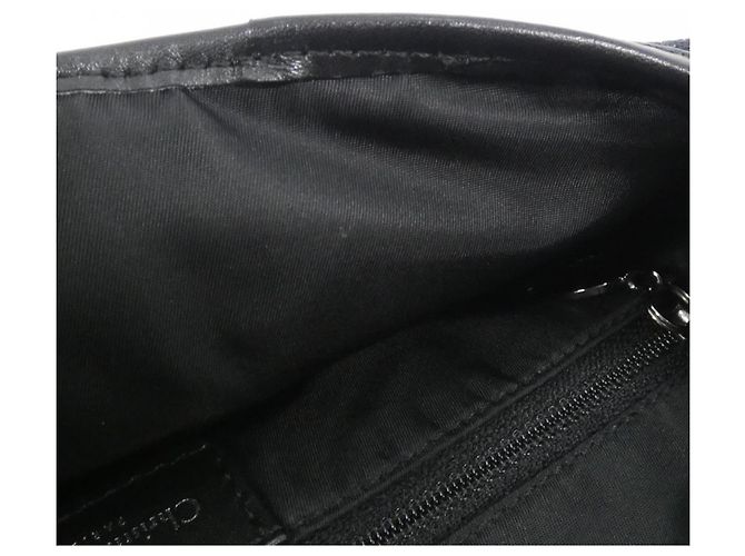 Borsa a tracolla in tela nera Christian Dior Nero - vista 10