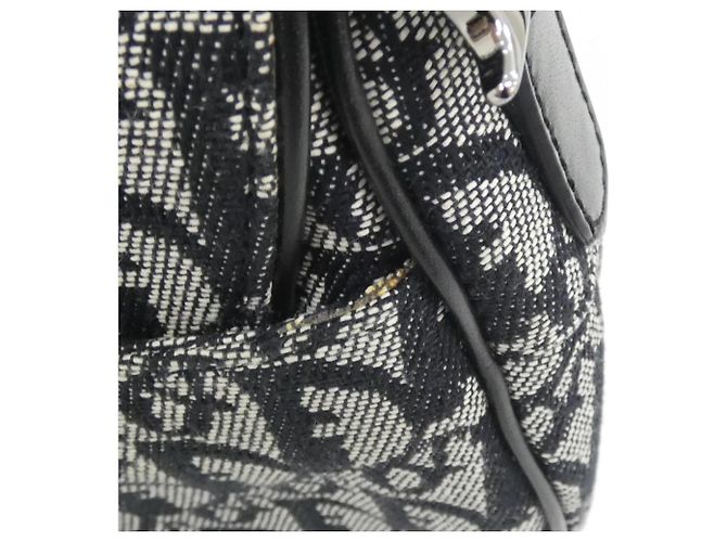 Borsa a tracolla in tela nera Christian Dior Nero - vista 5