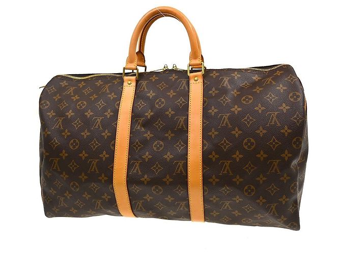 Louis Vuitton Keepall Monogram Canvas 50 Marrone - vista 2