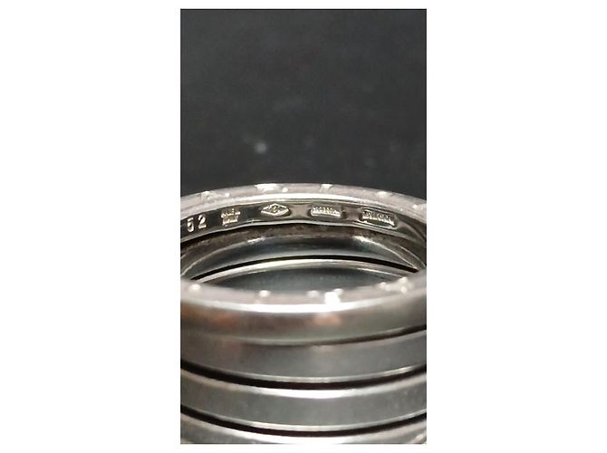 Bulgari Anello Bvlgari B.zero1 in argento - vista 3
