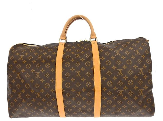 Louis Vuitton Keepall Bandouliere Monogram Canvas 60 Marrone - vista 2
