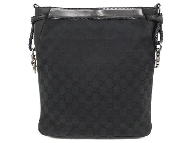 Borsa a Spalla Gucci GG Canvas Nera Nero - vista 2