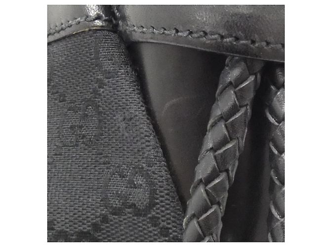 Borsa a Spalla Gucci GG Canvas Nera Nero - vista 5
