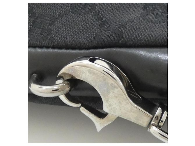 Borsa a Spalla Gucci GG Canvas Nera Nero - vista 7