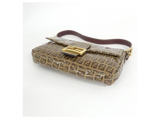 Sac bandoulière Fendi Baguette 26424 Marron - vue 3