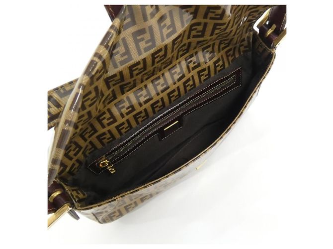 Sac bandoulière Fendi Baguette 26424 Marron - vue 6