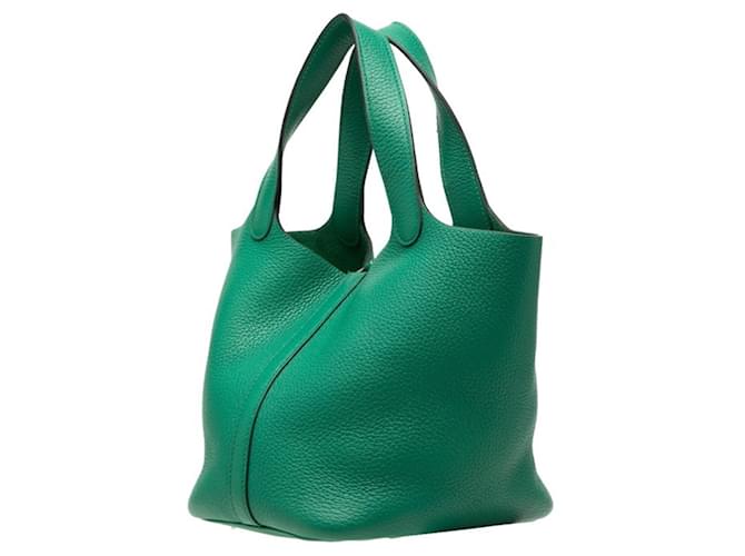 Hermès Borsa Hermes Picotin Lock PM Verde - vista 2