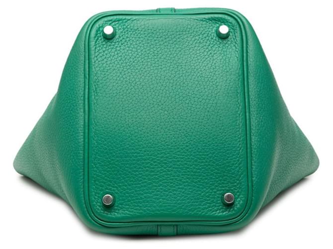 Hermès Borsa Hermes Picotin Lock PM Verde - vista 3