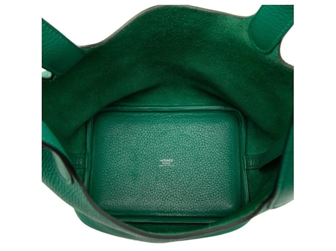 Hermès Borsa Hermes Picotin Lock PM Verde - vista 4