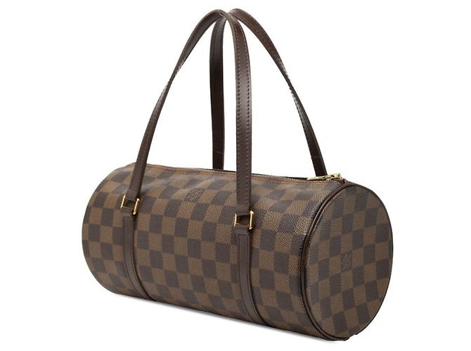 Borsa Louis Vuitton Damier Papillon 26 Marrone - vista 2