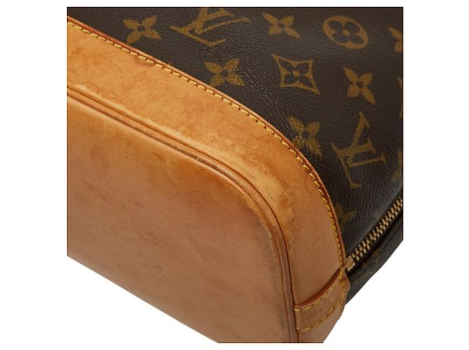 Borsa Louis Vuitton Monogram Alma Vecchio Modello Marrone - vista 8