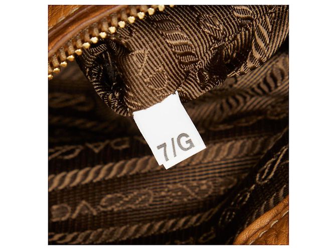 Prada Camel Leather Tote Bag Kamel - Ansicht 11