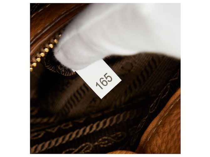 Prada Camel Leather Tote Bag Kamel - Ansicht 12