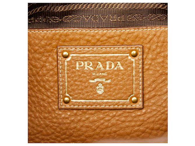 Prada Camel Leather Tote Bag Kamel - Ansicht 13