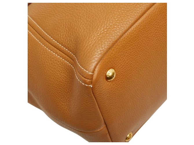 Prada Camel Leather Tote Bag Kamel - Ansicht 7