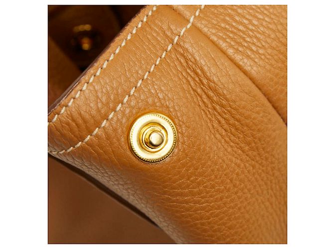 Prada Camel Leather Tote Bag Kamel - Ansicht 9