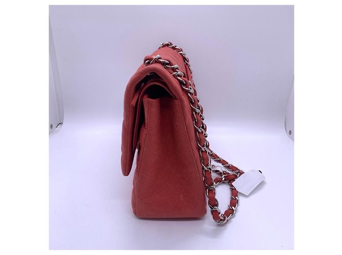 Borsa Chanel Jumbo Rossa in Pelle Rosso - vista 4