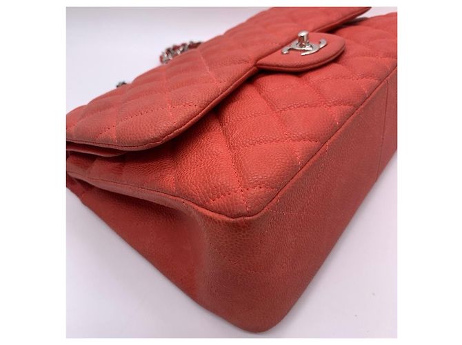 Borsa Chanel Jumbo Rossa in Pelle Rosso - vista 5
