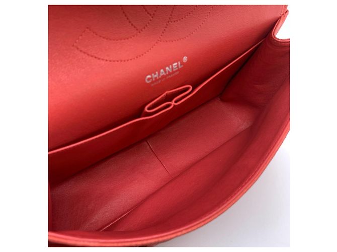 Borsa Chanel Jumbo Rossa in Pelle Rosso - vista 7