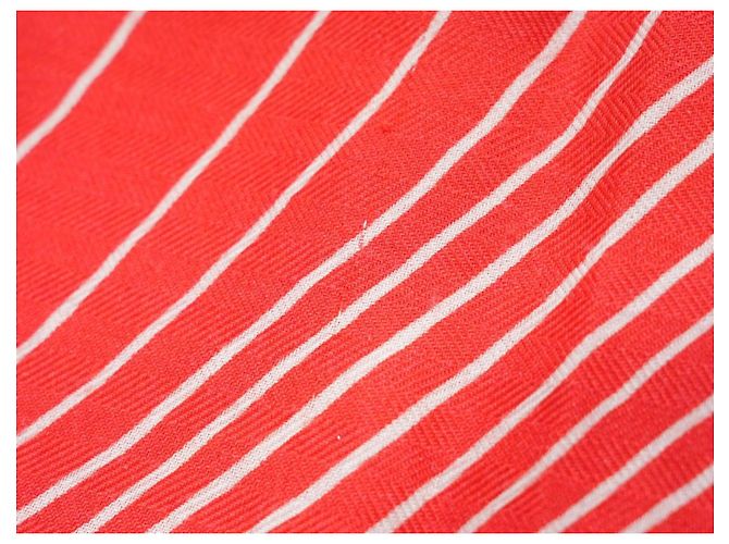 Hermès Sciarpa Hermes Pegase Paysage 140 cm Cachemire e seta sciarpa stola rossa Pegasus 56" AUC82786_0430 Rosso - vista 5