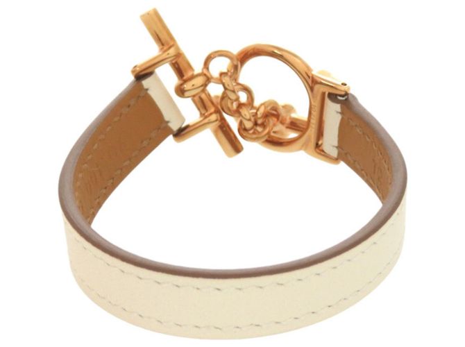 Bracciale Charm Croisière Hermès Beige D'oro - vista 3