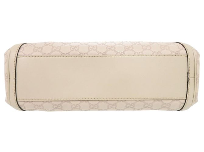 Bolsa de mão em couro Gucci Scarlet Guccissima Cru - vista 4