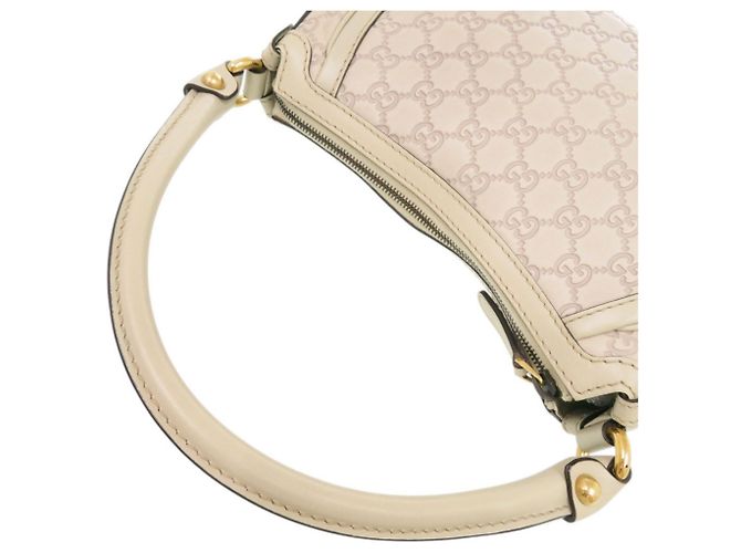 Bolsa de mão em couro Gucci Scarlet Guccissima Cru - vista 8