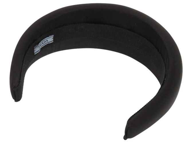 Cerchietto Alice in nylon nero Prada - vista 3