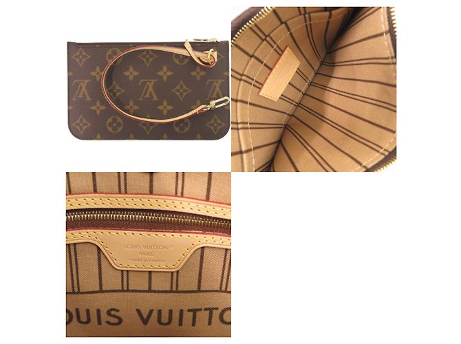 Borsa Tote Louis Vuitton Neverfull PM Monogram Marrone Monogramma - vista 10