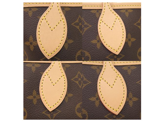 Borsa Tote Louis Vuitton Neverfull PM Monogram Marrone Monogramma - vista 9