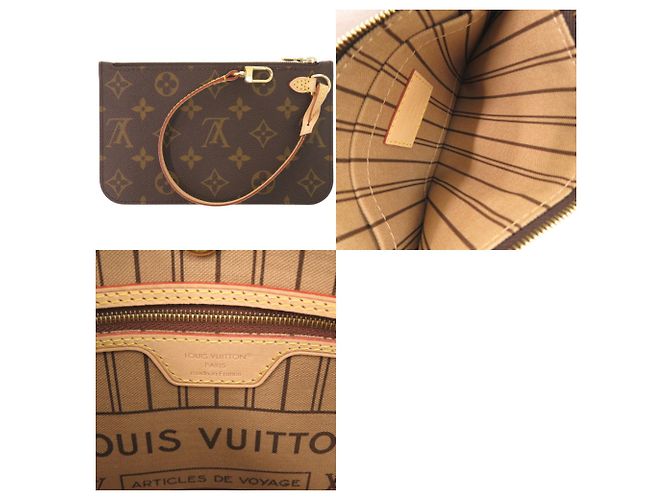 Borsa Tote Louis Vuitton Neverfull PM Monogram Marrone Monogramma - vista 10
