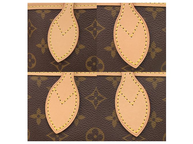 Borsa Tote Louis Vuitton Neverfull PM Monogram Marrone Monogramma - vista 9
