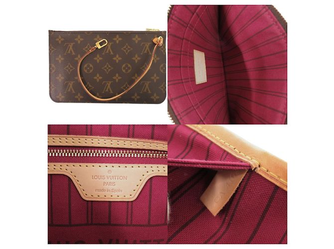Borsa Louis Vuitton Neverfull MM Fuchsia Monogram Fuschia Monogramma - vista 9