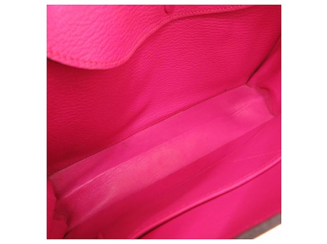 Hermès Borsa Hermes 365 Chevre Rose Shocking Rosa - vista 5